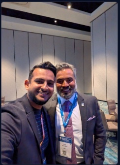 Jayet Moon with attendee
