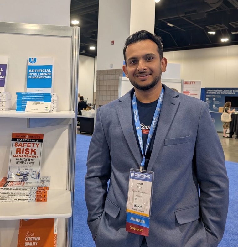 Jayet Moon at the ASQ WCQI book display