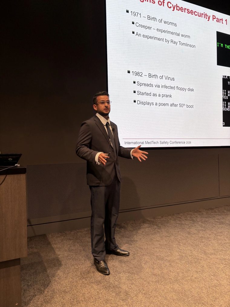 Jayet Moon presenting at the International MedTech Safety Conference