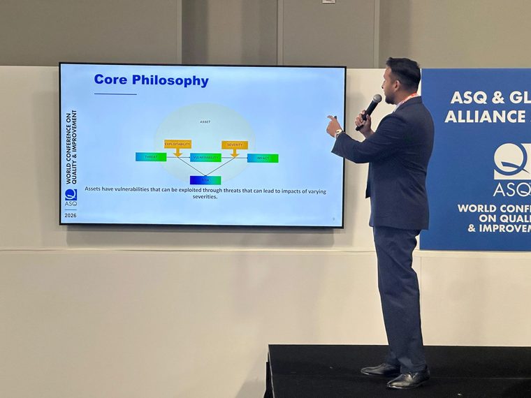 Jayet Moon presenting core risk philosophy