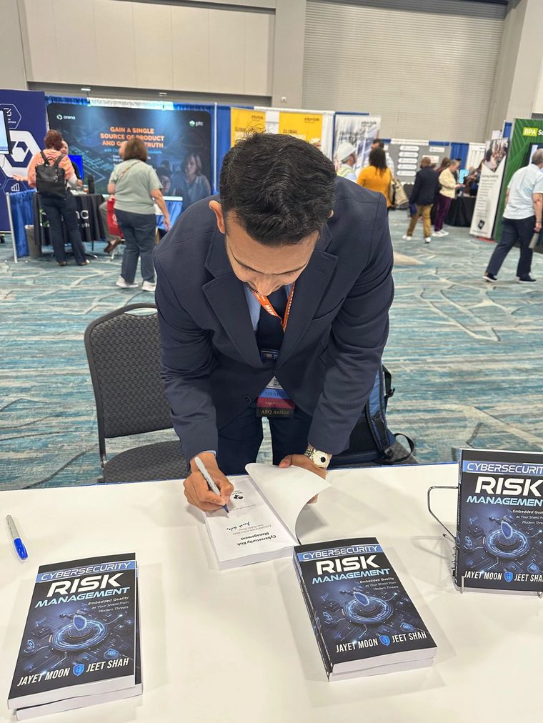 Jayet Moon signing Cybersecurity Risk Management